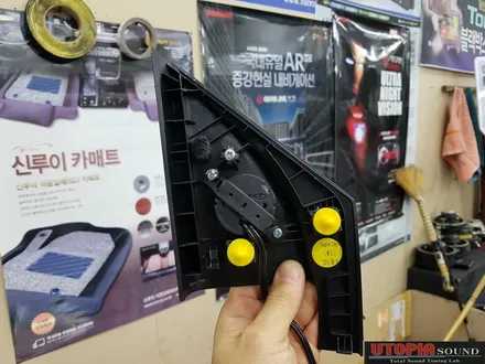 [울산카오디오]  현대자동차 싼테페DM 미국 핸드메이드 수공예 스피커 CDT 앞뒤 음 튜닝