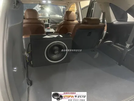 울산DSP카오디오작업/ 베라크루즈AVI 하이앤드 DSP 앰프 SQ8100 DSP + AVI SW-D10 10인치 앰프일체형 우퍼 장착