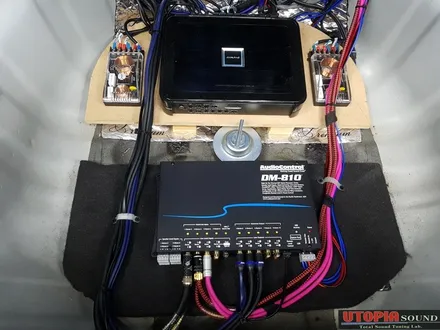 울산카오디오)       경주 sm5 오디오 컨트론 DM810          프로세서를 장착 1차 셋팅