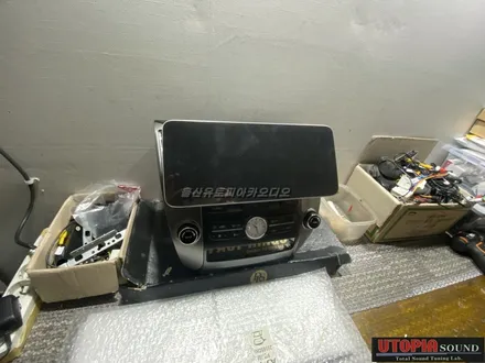 울산에쿠스카오디오전문점/부산에서 방문하신 에쿠스 12.3인치  안드로이드 올인원 교환