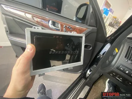 울산에쿠스안드로이드카오디오/충남태안에서 방문하신 에쿠스    9인치 안드로이드올인원 교환