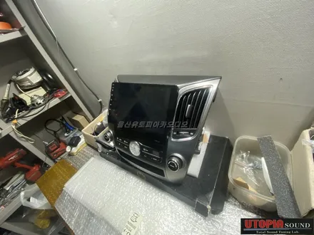 울산에쿠스안드로이드카오디오/충남태안에서 방문하신 에쿠스    9인치 안드로이드올인원 교환