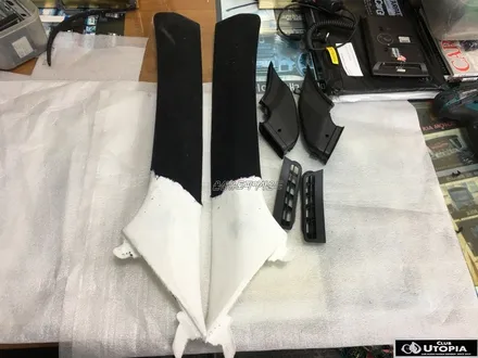 울산카오디오 싼타페TM A필러 래진 작업