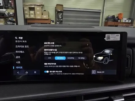 싼타페 MX5 순정엠비언트 옵션이 없는 차량에 순정활성화엠비언트 비노출가공시공 전문점 카뷰티 / 대구 달서