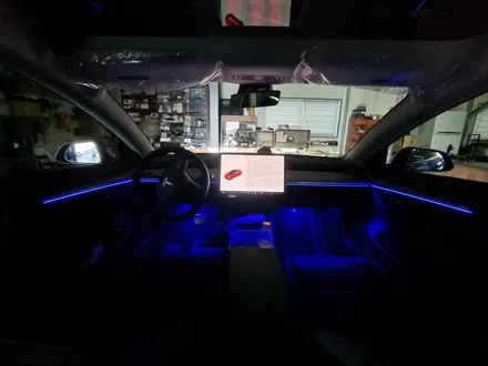 TESLA 테슬라  모델3 DMX 엠비언트 환상적인 실내 감성 #카뷰티 / 대구, 구미