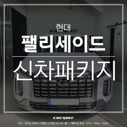 더 뉴 팰리세이드, 파주 신차패키지 전문점의 레인보우 V90 시공 / 파주시 와동동