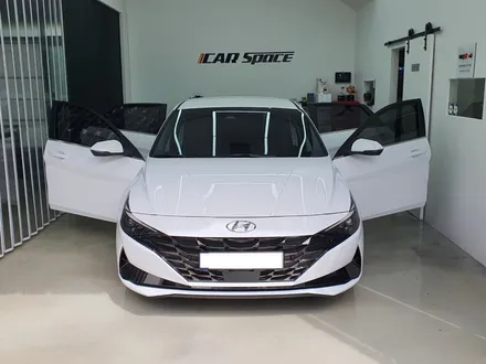 아반떼, 티나인 R100 시공 모습! 카스페이스 파주 신차패키지 전문 / 파주시 와동동