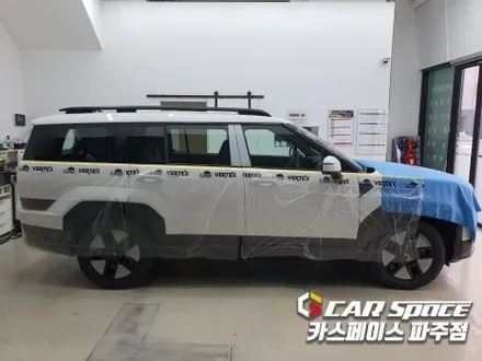 파주 운정 싼타페 MX5 신차패키지 검수중 하자발견으로 수정 후 썬팅 블랙박스 PPF 유리막코팅 튜닝 / 파주시 와동동