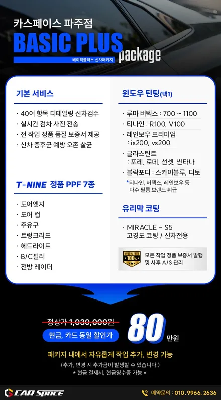 일산 카니발 신차패키지 - 메이튼 고정 사이드스텝 발판, 모빌하임 P3 모노륨 바닥매트, 썬팅, PPF, 유리막코팅 설치 튜닝 / 파주시 와동동