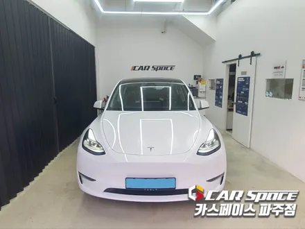 파주 테슬라 모델 Y 기존 블랙박스 이전설치와 오렌지박스 추가한 신차패키지 튜닝 시공 (김포 양주 의정부 동두천) / 파주시 와동동