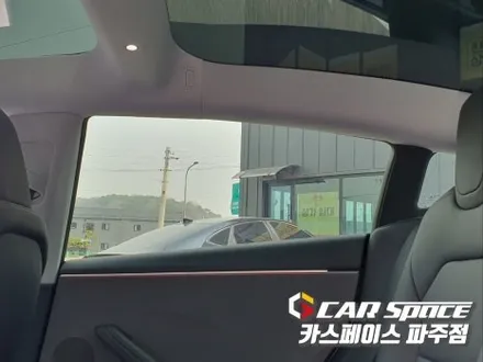 일산 파주 김포 테슬라 모델3 신차패키지 - 디테일검수, 레인보우 IS200 썬팅, PPF, 가죽시트 유리막코팅 튜닝 시공 / 파주시 와동동