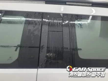 파주 운정 싼타페 MX5 신차패키지 검수중 하자발견으로 수정 후 썬팅 블랙박스 PPF 유리막코팅 튜닝 / 파주시 와동동