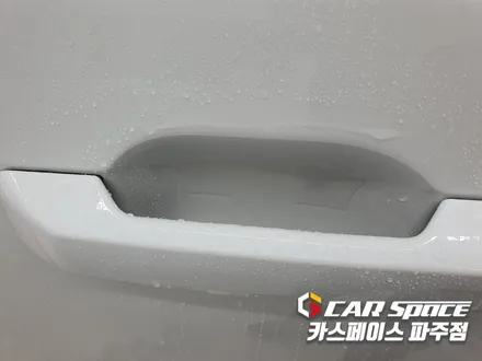 파주 운정 싼타페 MX5 신차패키지 검수중 하자발견으로 수정 후 썬팅 블랙박스 PPF 유리막코팅 튜닝 / 파주시 와동동