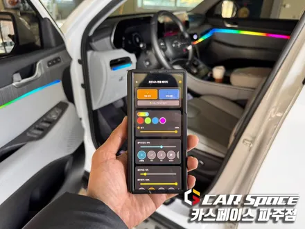 일산 파주 팰리세이드 무빙 엠비언트 라이트 및 풋등 설치장착 튜닝 시공 (김포 양주 의정부 동두천) / 파주시 와동동
