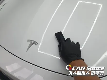 파주 테슬라 모델 Y 기존 블랙박스 이전설치와 오렌지박스 추가한 신차패키지 튜닝 시공 (김포 양주 의정부 동두천) / 파주시 와동동
