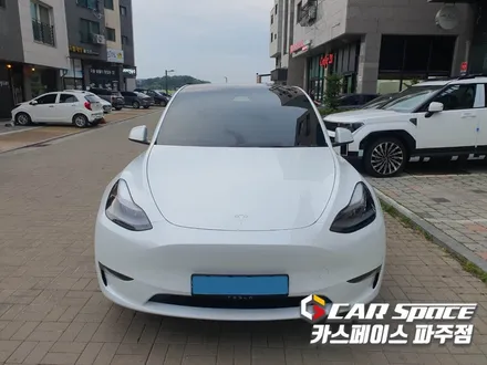 파주 테슬라 모델 Y 기존 블랙박스 이전설치와 오렌지박스 추가한 신차패키지 튜닝 시공 (김포 양주 의정부 동두천) / 파주시 와동동