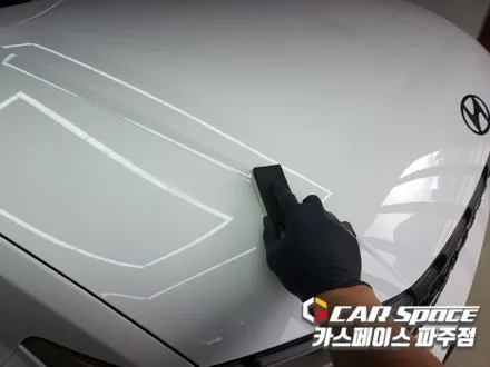 파주 운정 싼타페 MX5 신차패키지 검수중 하자발견으로 수정 후 썬팅 블랙박스 PPF 유리막코팅 튜닝 / 파주시 와동동