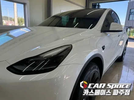 테슬라 모델Y 신차패키지 - 디테일 신차검수, 글라스틴트 로데 썬팅 틴팅, PPF, 시트 유리막코팅 튜닝 시공 / 파주시 와동동