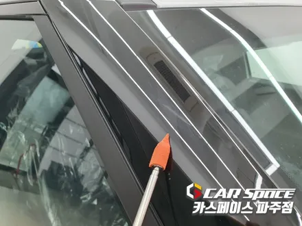 파주 운정 싼타페 MX5 신차패키지 검수중 하자발견으로 수정 후 썬팅 블랙박스 PPF 유리막코팅 튜닝 / 파주시 와동동