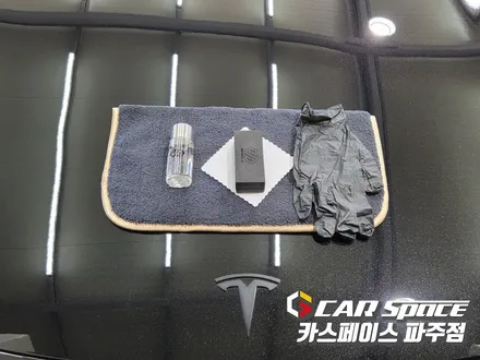 일산 테슬라 모델3 신차패키지 - 디테일검수, 루마버텍스 900 썬팅, PPF, 파인뷰 블랙박스, 요크핸들, 가죽시트 유리막코팅 / 파주시 와동동