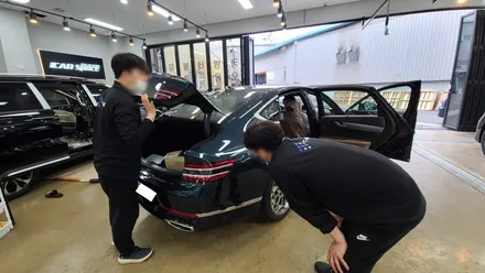 마지막 검수 단계까지 꼼꼼히 진행된 제네시스 G80 검수 결과 / 파주시 와동동