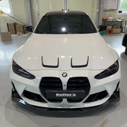 [나이퍼스] 시흥랩핑 BMW M4 데칼 시공 (AX PET Piano Black) / 시흥시 월곶동