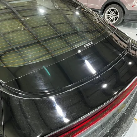 KIA K5 DL3 부분랩핑 (창틀 크롬 죽이기, 도어 캐치) AX 필름 고광도 유광 블랙 (PET) / 시흥시 월곶동
