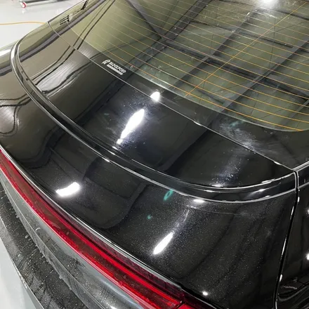 KIA K5 DL3 부분랩핑 (창틀 크롬 죽이기, 도어 캐치) AX 필름 고광도 유광 블랙 (PET) / 시흥시 월곶동