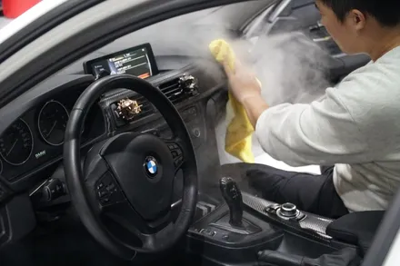 시흥랩핑 bmw 3시리즈  실내 우드 카본랩핑 m퍼포먼스데칼 / 시흥시 월곶동