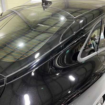 KIA K5 DL3 부분랩핑 (창틀 크롬 죽이기, 도어 캐치) AX 필름 고광도 유광 블랙 (PET) / 시흥시 월곶동