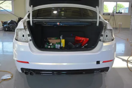 [나이퍼스] bmw 528i AX 필름 펄 화이트골드 전체랩핑 시공 / 시흥시 월곶동