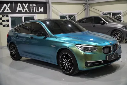 [나이퍼스]시흥랩핑 BMW 5GT AXWRAP 카멜레온 그린  전체랩핑 / 시흥시 월곶동