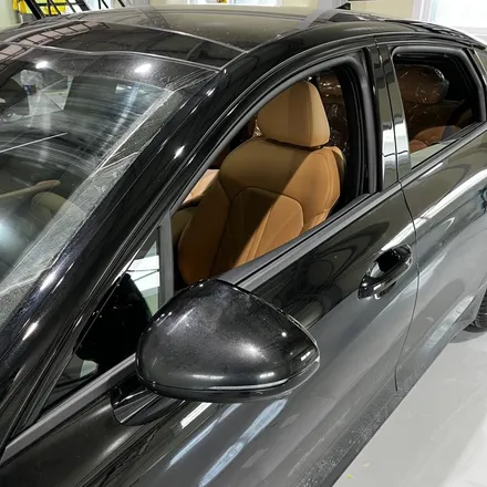 KIA K5 DL3 부분랩핑 (창틀 크롬 죽이기, 도어 캐치) AX 필름 고광도 유광 블랙 (PET) / 시흥시 월곶동