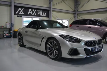 [나이퍼스] bmw z4컨버터블 고광도 샴페인골드 전체랩핑시공 AX필름 / 시흥시 월곶동