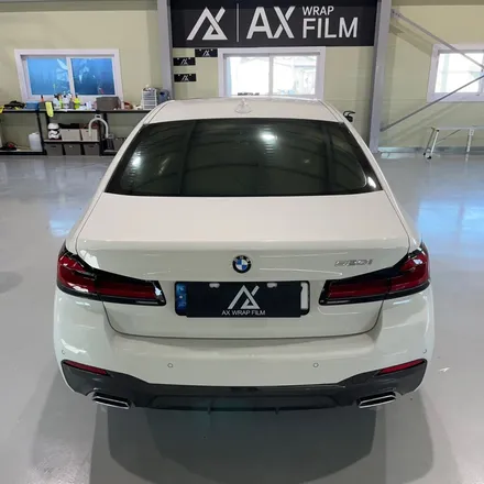 BMW G30 520i 부분랩핑 (창틀 크롬죽이기 , 실내 PPF) Ax 필름 고광도 유광 블랙 (PPF) / 시흥시 월곶동