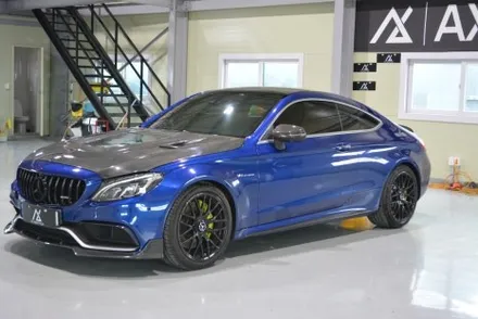 [나이퍼스] 벤츠 c63amg 전체랩핑(사틴데저트옐로우) 시흥랩핑/인천랩핑/안산랩핑/서울랩핑/수원랩핑/광명랩핑/화성랩핑 / 시흥시 월곶동