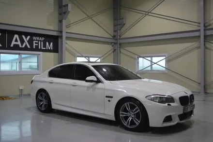 [나이퍼스] bmw 528i AX 필름 펄 화이트골드 전체랩핑 시공 / 시흥시 월곶동