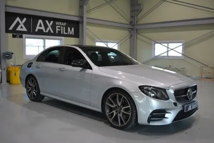 [나이퍼스] 벤츠 e43 amg 고광도 베니셔퍼플 ax필름 전체랩핑시공 +크롬죽이기 / 시흥시 월곶동