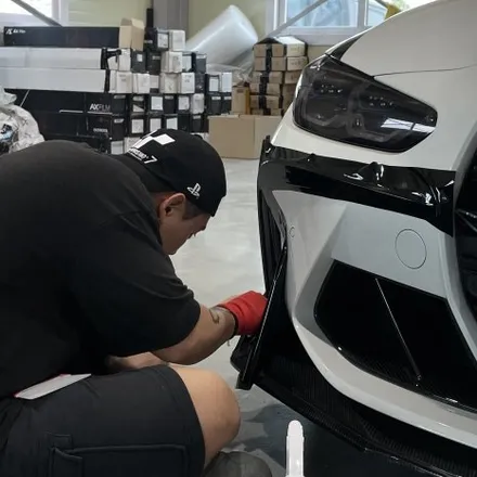 [나이퍼스] 시흥랩핑 BMW M4 데칼 시공 (AX PET Piano Black) / 시흥시 월곶동