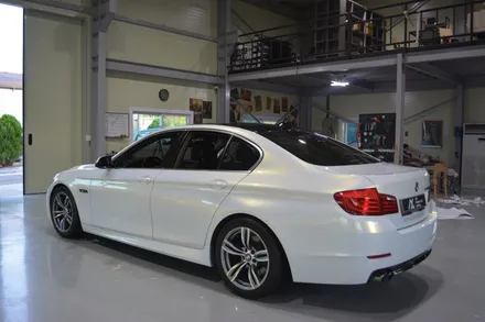[나이퍼스] bmw 528i AX 필름 펄 화이트골드 전체랩핑 시공 / 시흥시 월곶동