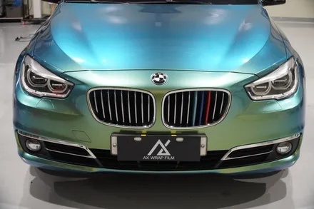 [나이퍼스]시흥랩핑 BMW 5GT AXWRAP 카멜레온 그린  전체랩핑 / 시흥시 월곶동