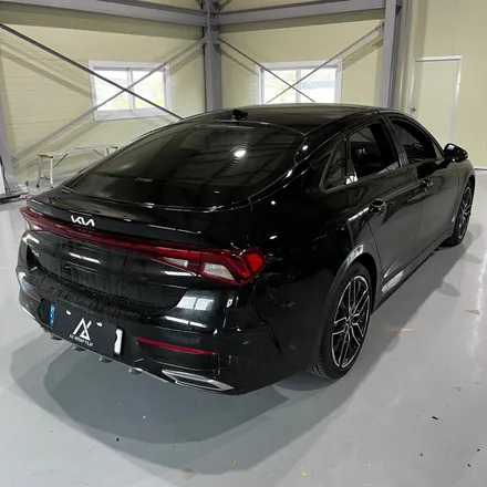KIA K5 DL3 부분랩핑 (창틀 크롬 죽이기, 도어 캐치) AX 필름 고광도 유광 블랙 (PET) / 시흥시 월곶동
