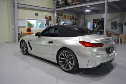 [나이퍼스] bmw z4컨버터블 고광도 샴페인골드 전체랩핑시공 AX필름 / 시흥시 월곶동