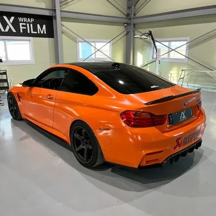 [나이퍼스] BMW M4 전체랩핑 (사틴레드크롬) 시공 시흥랩핑/인천랩핑/부천랩핑/광명랩핑 / 시흥시 월곶동