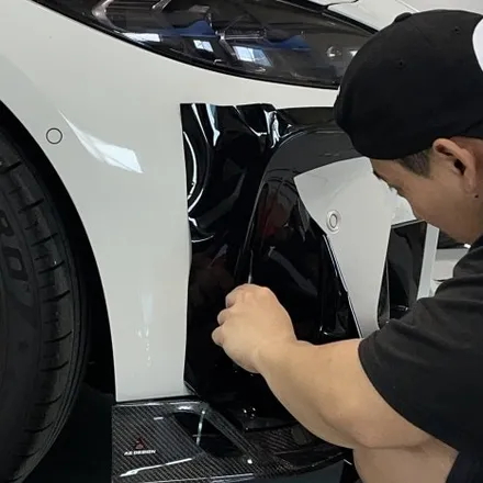 [나이퍼스] 시흥랩핑 BMW M4 데칼 시공 (AX PET Piano Black) / 시흥시 월곶동