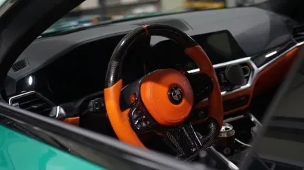 [나이퍼스] BMW M3 전체랩핑 (AX Film Isle of ManGreen) / 시흥시 월곶동