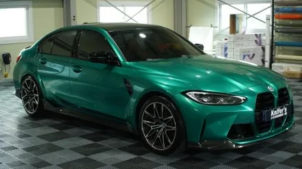 [나이퍼스] BMW M3 전체랩핑 (AX Film Isle of ManGreen) / 시흥시 월곶동