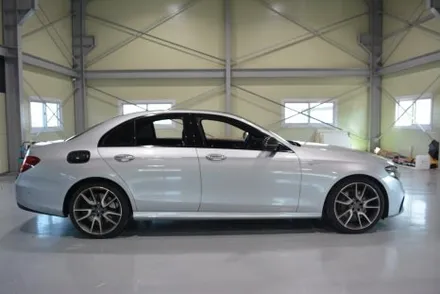 [나이퍼스] 벤츠 e43 amg 고광도 베니셔퍼플 ax필름 전체랩핑시공 +크롬죽이기 / 시흥시 월곶동
