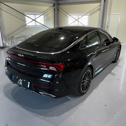 KIA K5 DL3 부분랩핑 (창틀 크롬 죽이기, 도어 캐치) AX 필름 고광도 유광 블랙 (PET) / 시흥시 월곶동