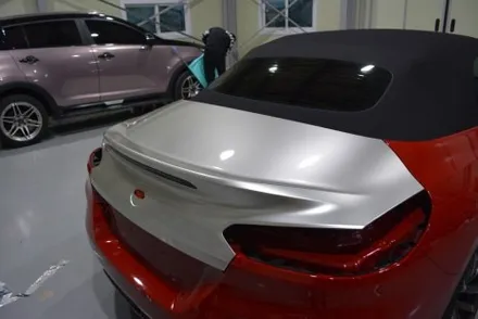 [나이퍼스] bmw z4컨버터블 고광도 샴페인골드 전체랩핑시공 AX필름 / 시흥시 월곶동